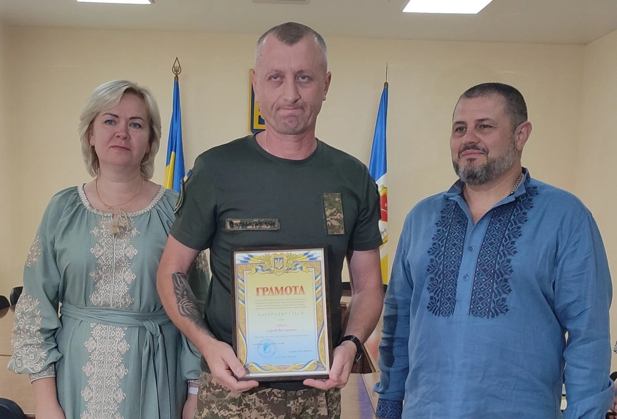 У День Незалежності в Ізмаїлі від імені громади міста привітали військовослужбовців
