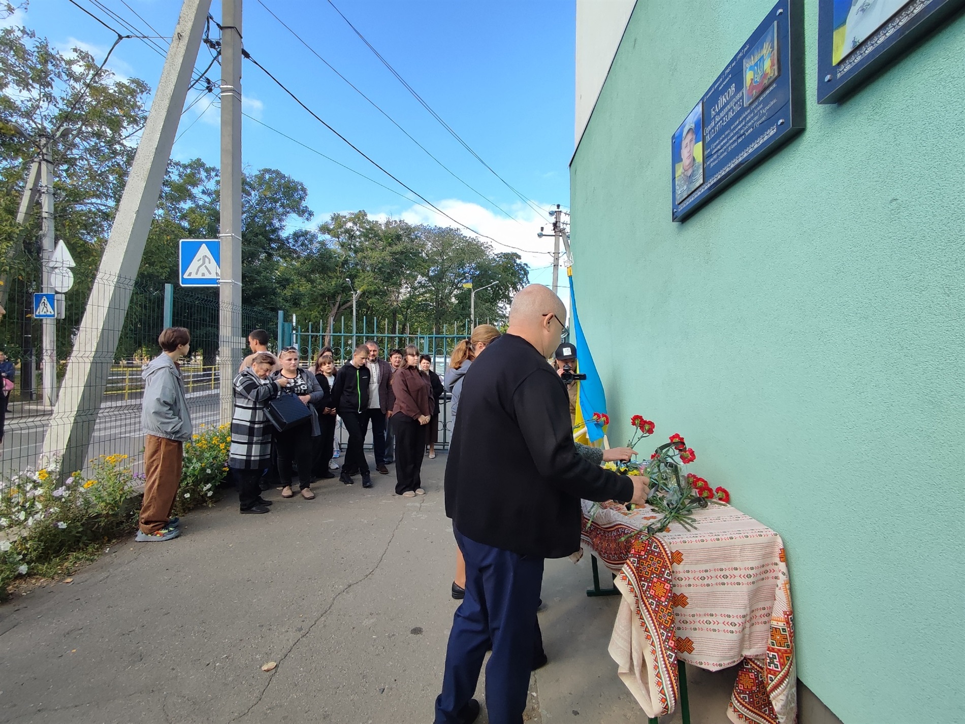 В Ізмаїлі відкрили меморіальну дошку з ім’ям героя-захисника Сергія Байкова