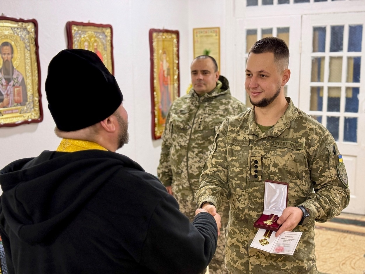 Медалі Святого Великомученика Юрія Переможця отримали воїни ПКШР Ізмаїльського загону