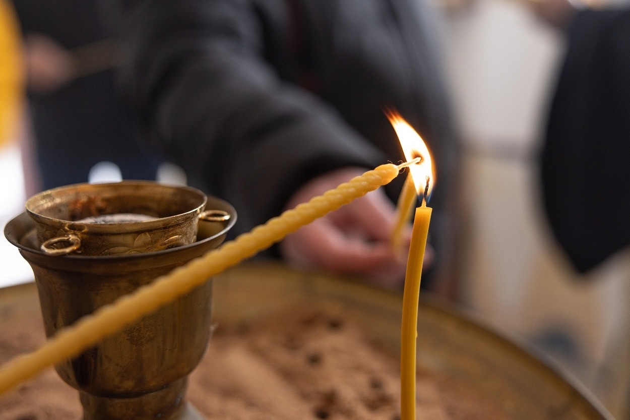 В Ізмаїлі у підрозділах Морської охорони освятили стрітенські свічки