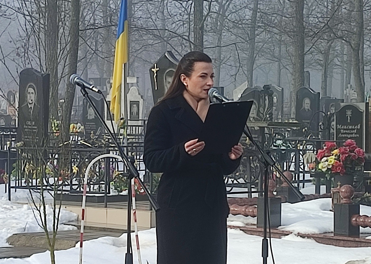 У четверту річницю повномасштабного вторгнення рф в Україну Ізмаїл вшанував пам'ять полеглих воїнів
