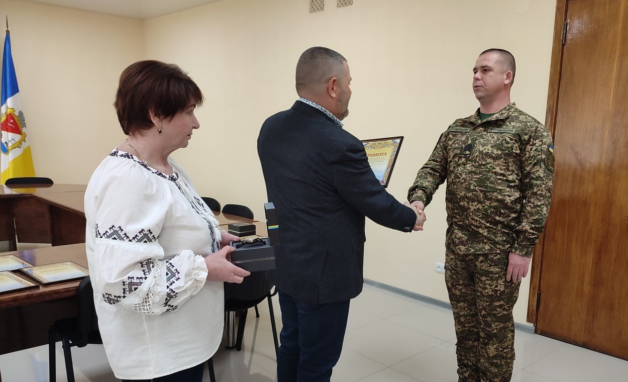 В Ізмаїлі привітали нацгвардійців