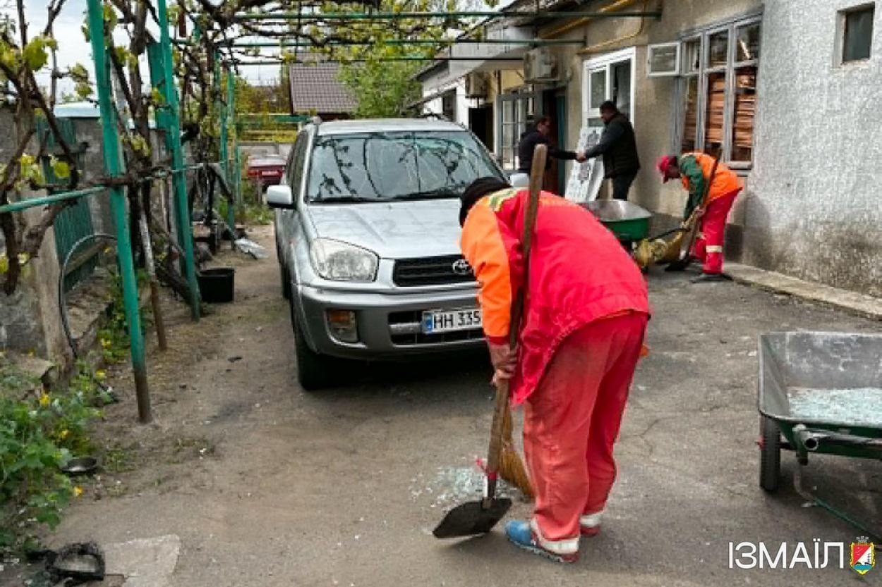 В Ізмаїлі йде ліквідація наслідків нічної атаки