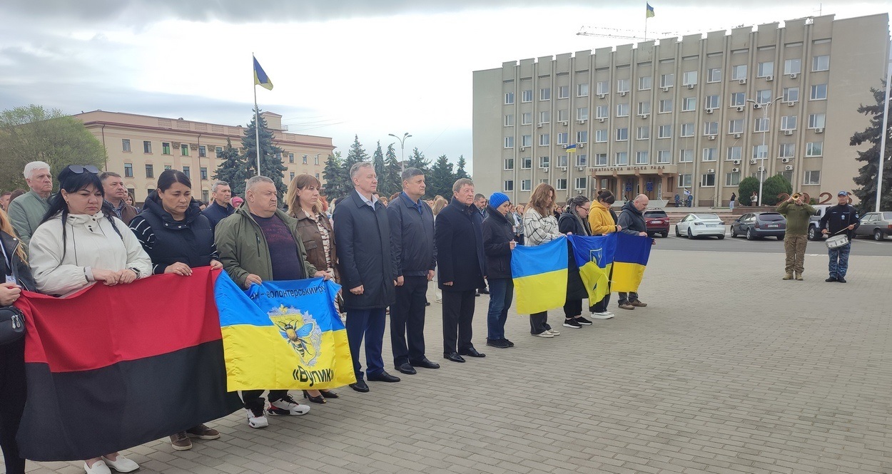 В Ізмаїлі підняли прапор Військово-морських Сил ЗСУ