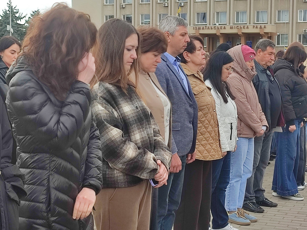 В Ізмаїлі підняли прапор Військово-морських Сил ЗСУ