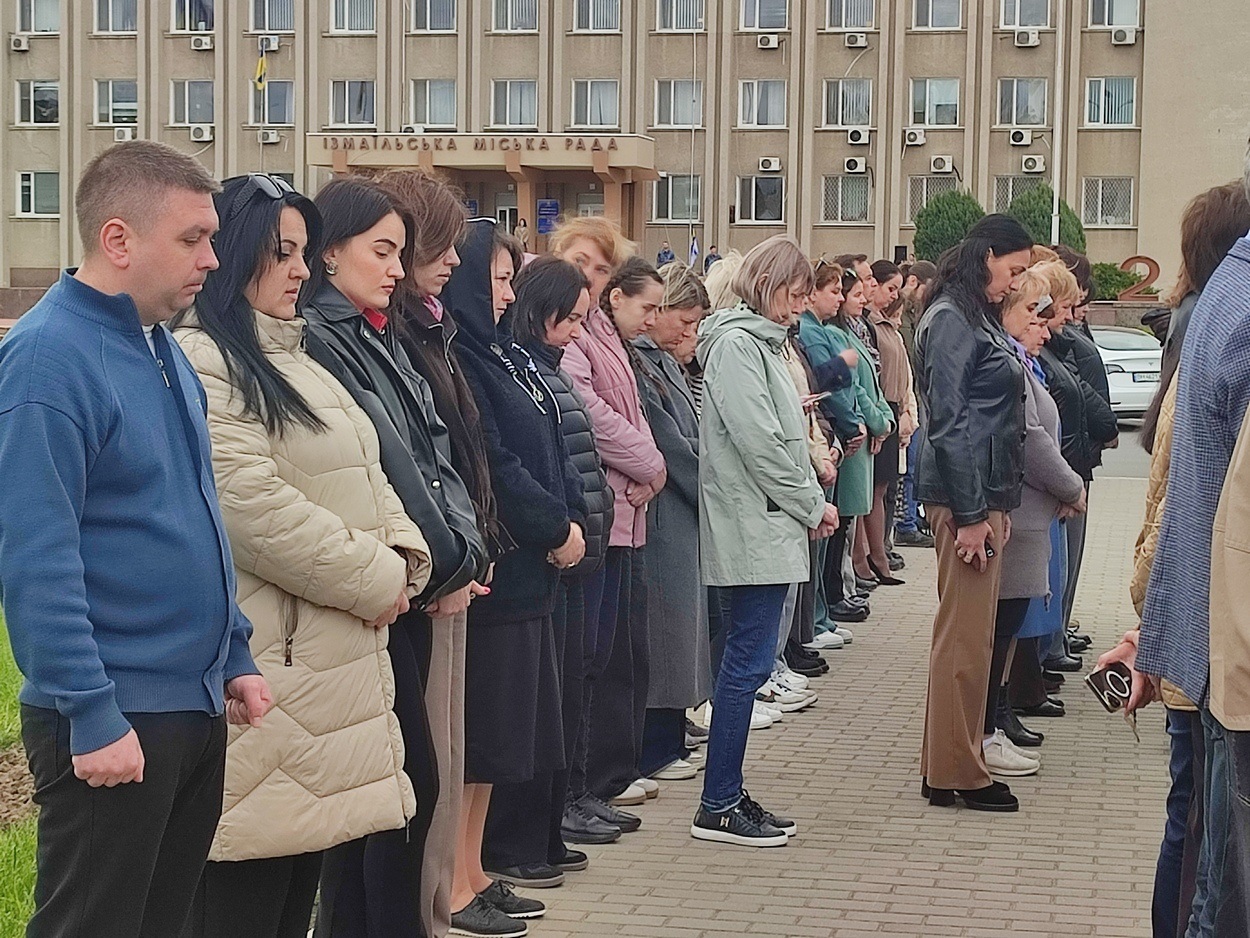 В Ізмаїлі підняли прапор Військово-морських Сил ЗСУ