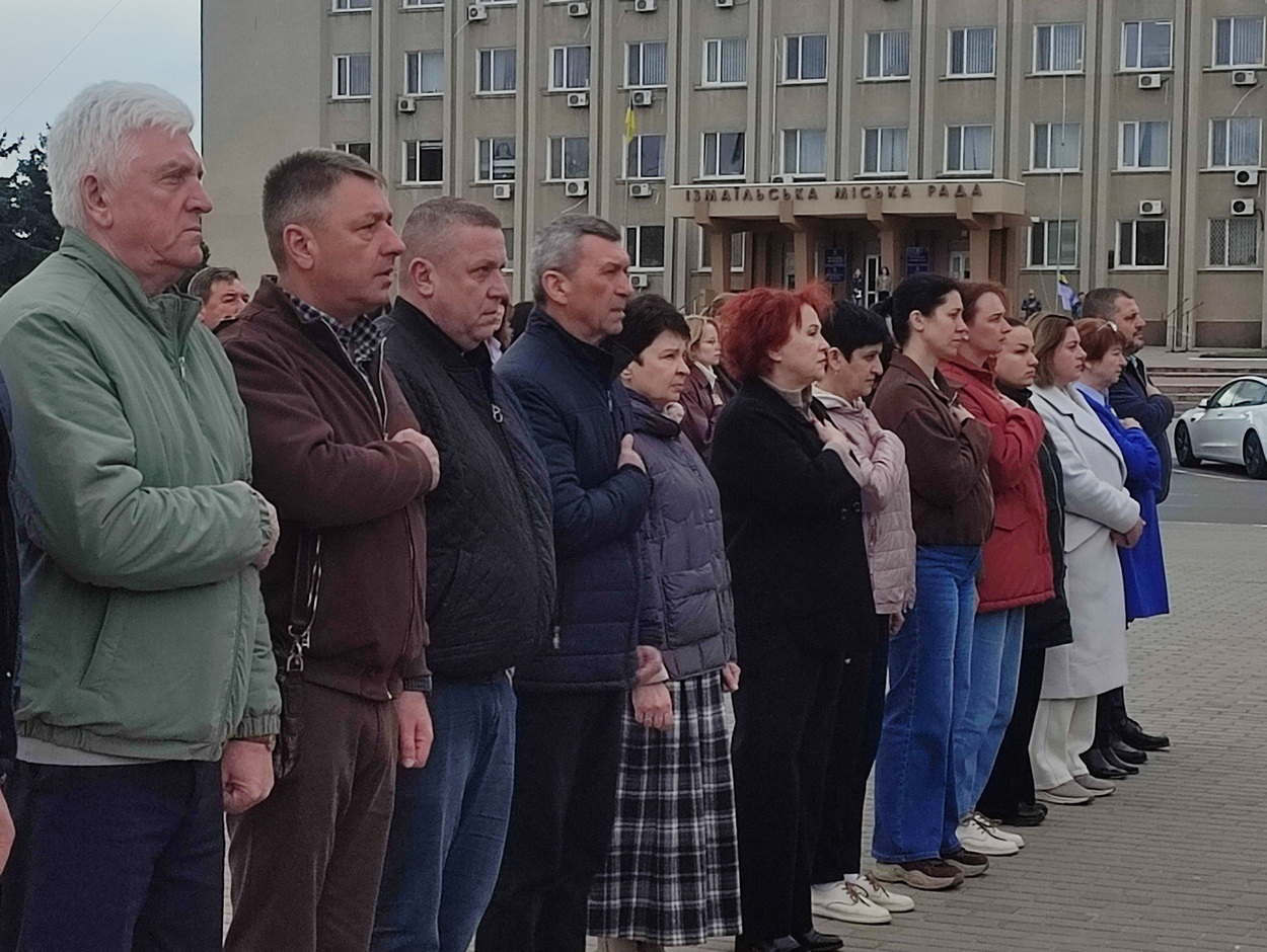 В Ізмаїлі підняли прапор Військово-морських Сил ЗСУ