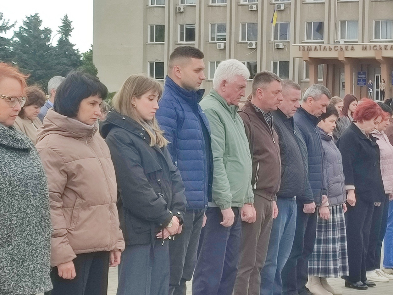 В Ізмаїлі підняли прапор Військово-морських Сил ЗСУ