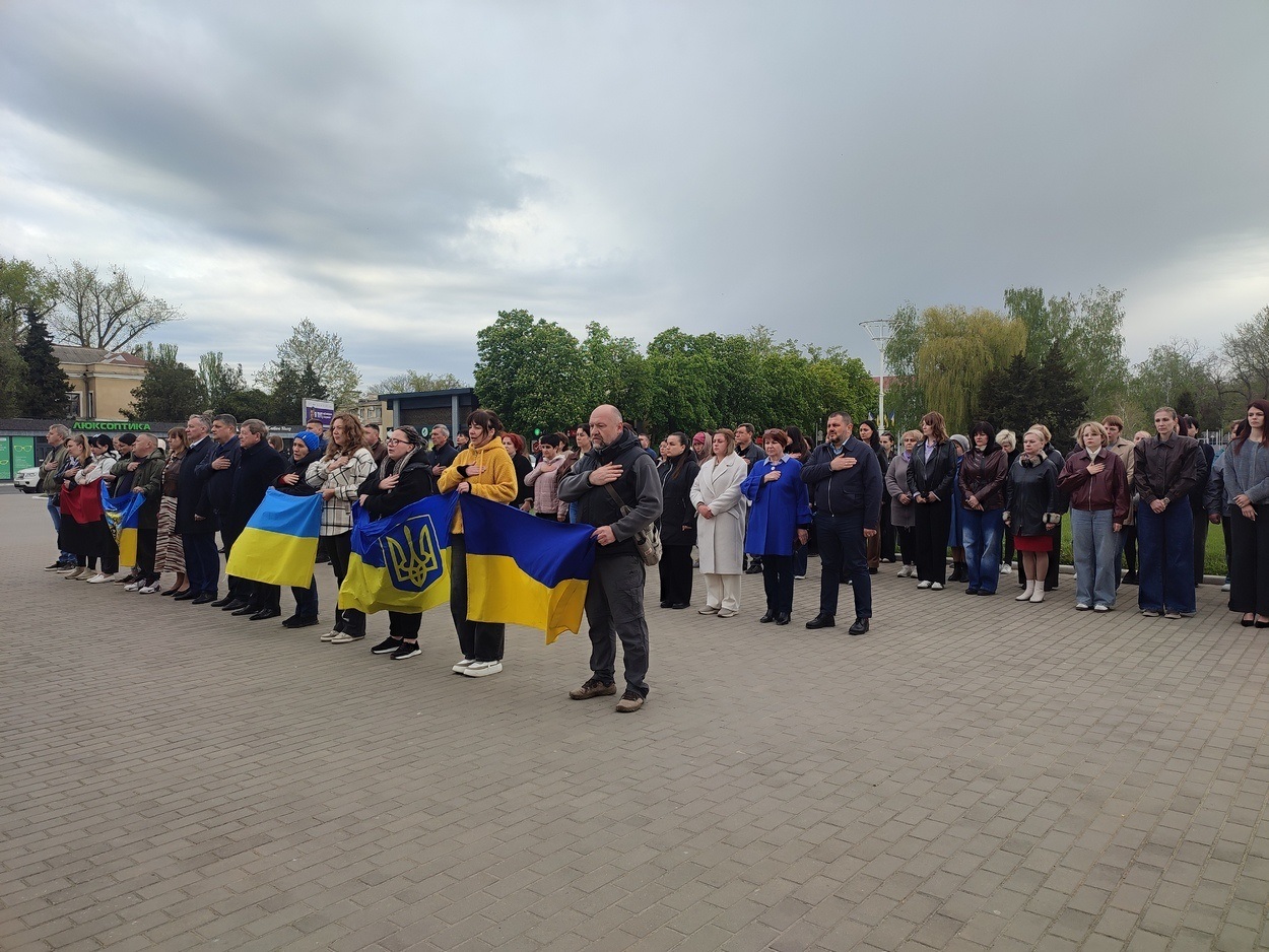 В Ізмаїлі підняли прапор Військово-морських Сил ЗСУ