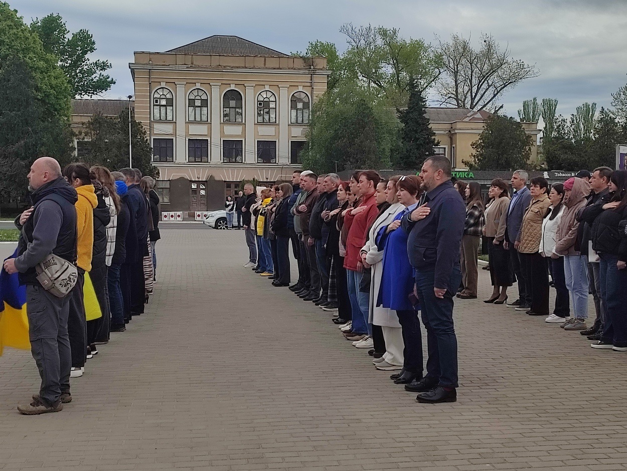 В Ізмаїлі підняли прапор Військово-морських Сил ЗСУ