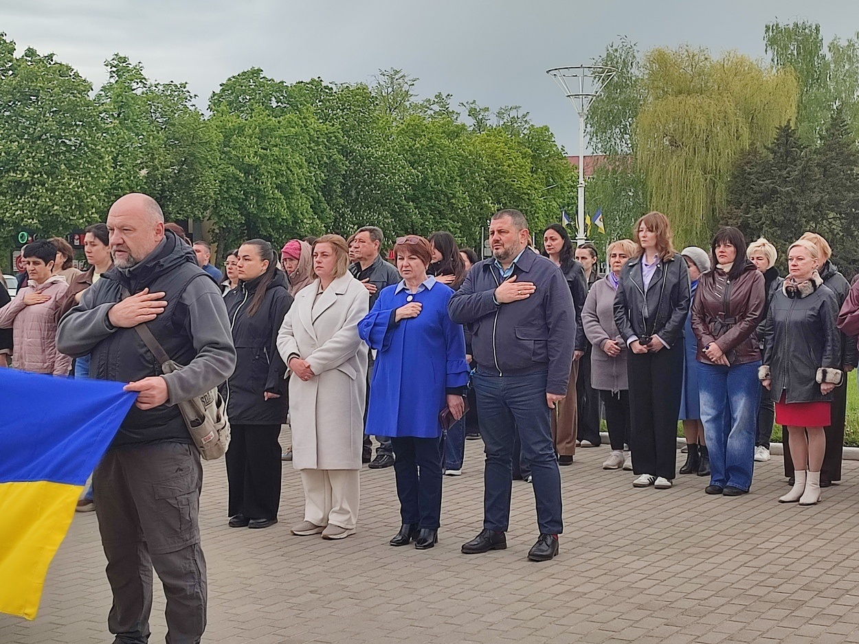 В Ізмаїлі підняли прапор Військово-морських Сил ЗСУ