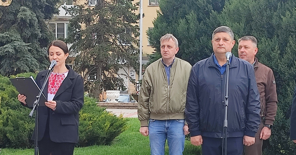 В Ізмаїлі підняли прапор Військово-морських Сил ЗСУ