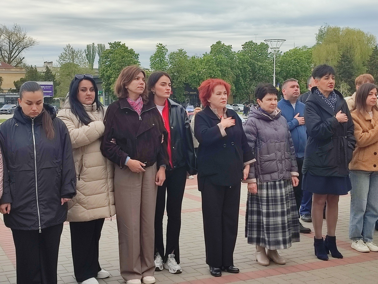 В Ізмаїлі підняли прапор Військово-морських Сил ЗСУ