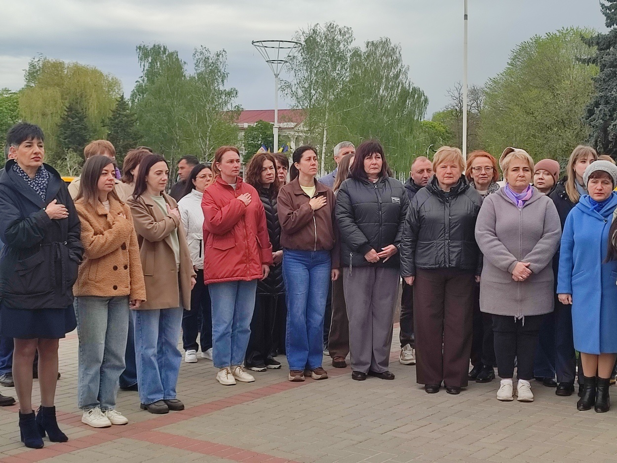 В Ізмаїлі підняли прапор Військово-морських Сил ЗСУ