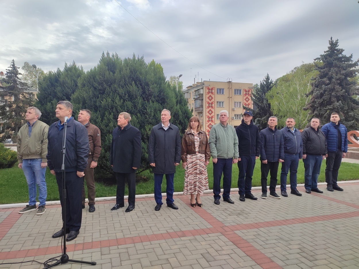 В Ізмаїлі підняли прапор Військово-морських Сил ЗСУ