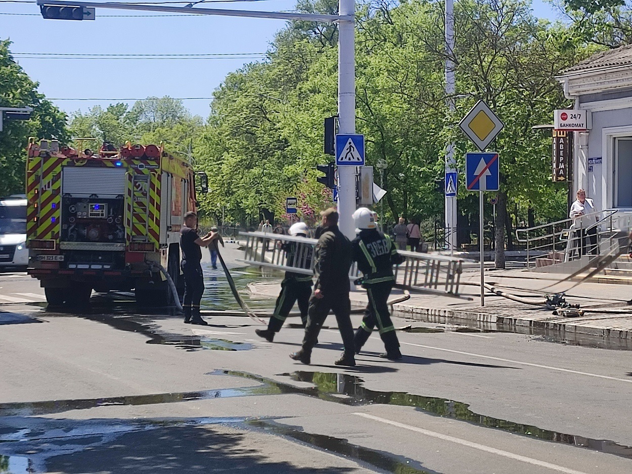Стала відома причина вчорашньої пожежі в центрі Ізмаїла