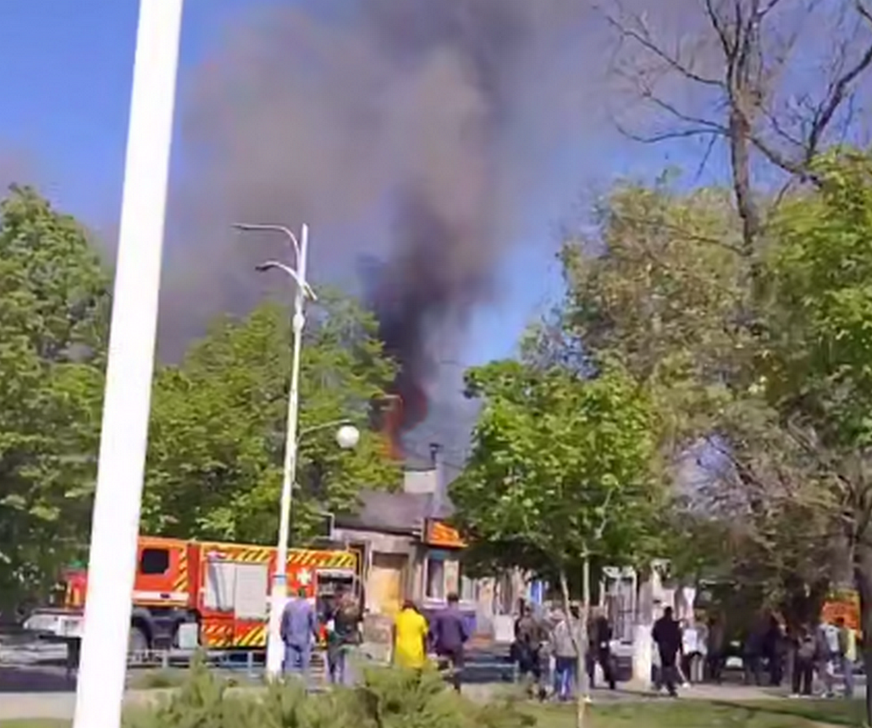 Стала відома причина вчорашньої пожежі в центрі Ізмаїла
